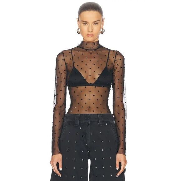 RETROFETE Lilith Mesh Top Small $348 - Picture 1 of 9